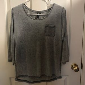 Grey Distressed Tee